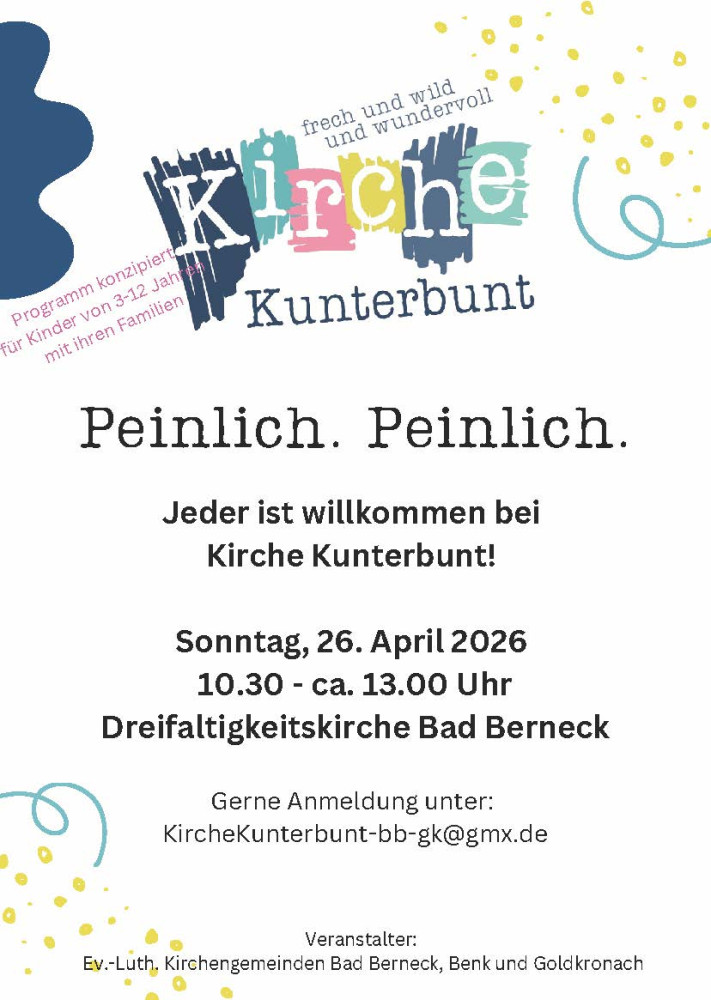 Plakat Kirche Kunterbunt